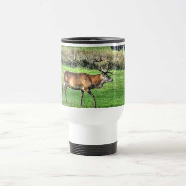 Deer Stag Burley, Hampshire, England Travel Mug (Center)