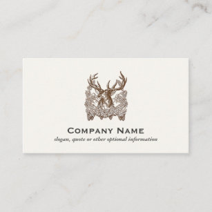  Deer Stag with Antlers Hunter Wilderness Business Card
