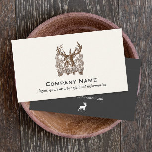 Deer Stag with Antlers Hunter Wilderness Business Card
