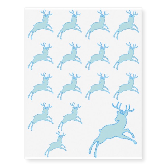 deer stencil 2.2.7 temporary tattoos (Front)