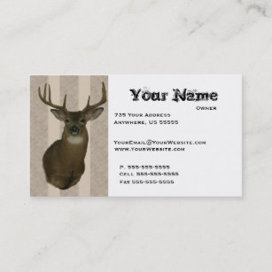 Deer Taxidermy Business Cards