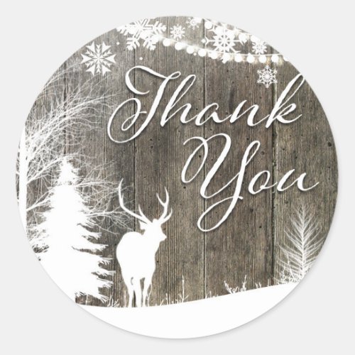 Deer thank you sticker