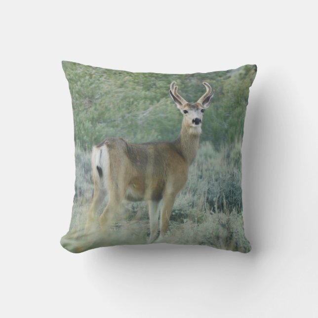 Deer Throw Pillow (Front)