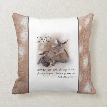 Deer Throw Pillow by BiscardiArt at Zazzle