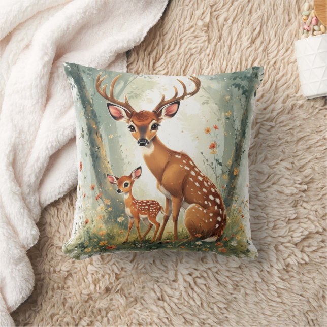 deer throw pillow (Blanket)