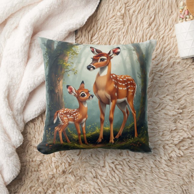 deer throw pillow (Blanket)