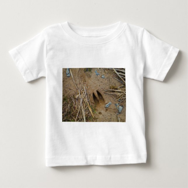 deer track baby T-Shirt (Front)
