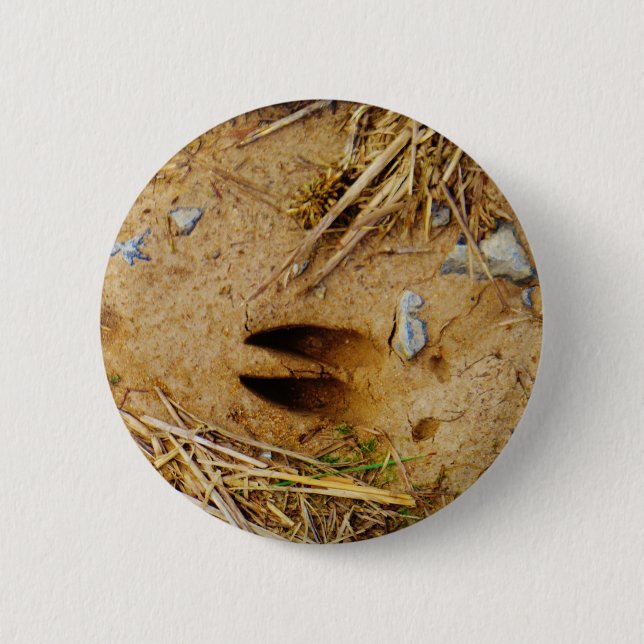 Deer Track Button (Front)