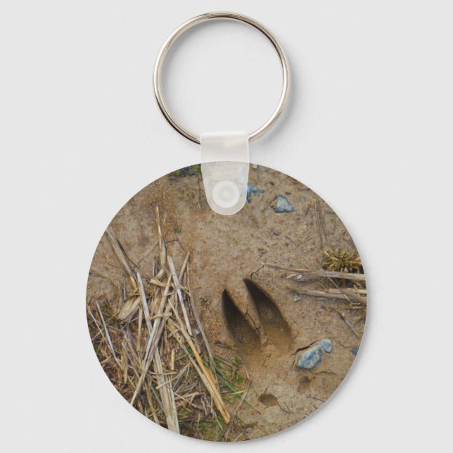 deer track keychain (Front)