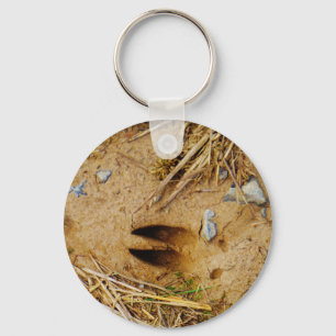 Deer Track Keychain