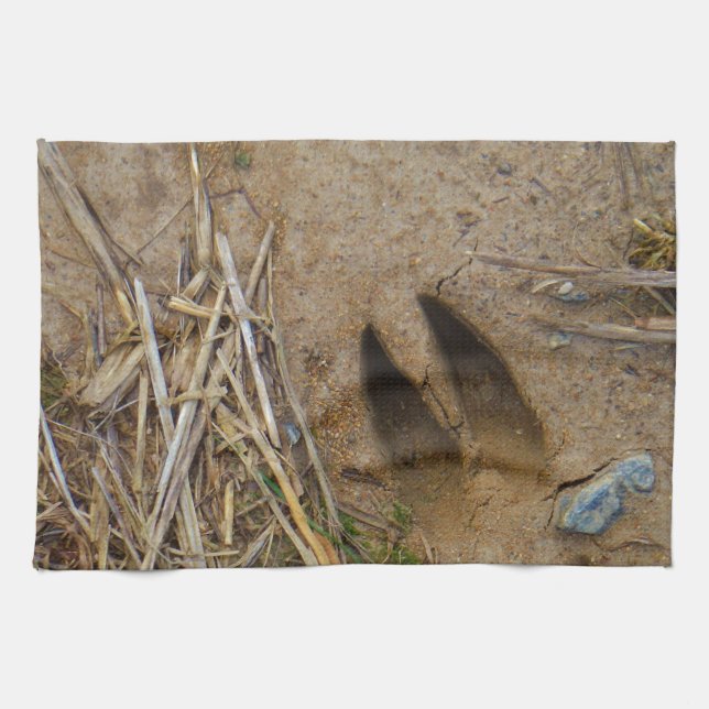 deer track towel (Horizontal)