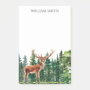Deer Trees Personalized  Post-it Notes