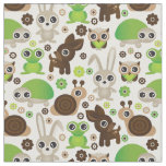 deer turtle bunny animal wallpaper fabric