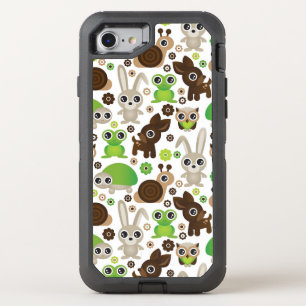 deer turtle bunny animal wallpaper OtterBox defender iPhone SE/8/7 case