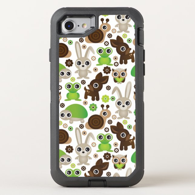 deer turtle bunny animal wallpaper otterbox iPhone case (Back)