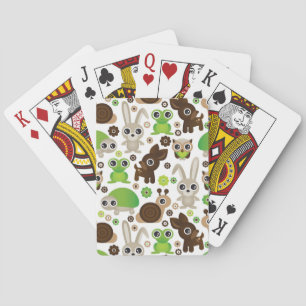 deer turtle bunny animal wallpaper poker cards
