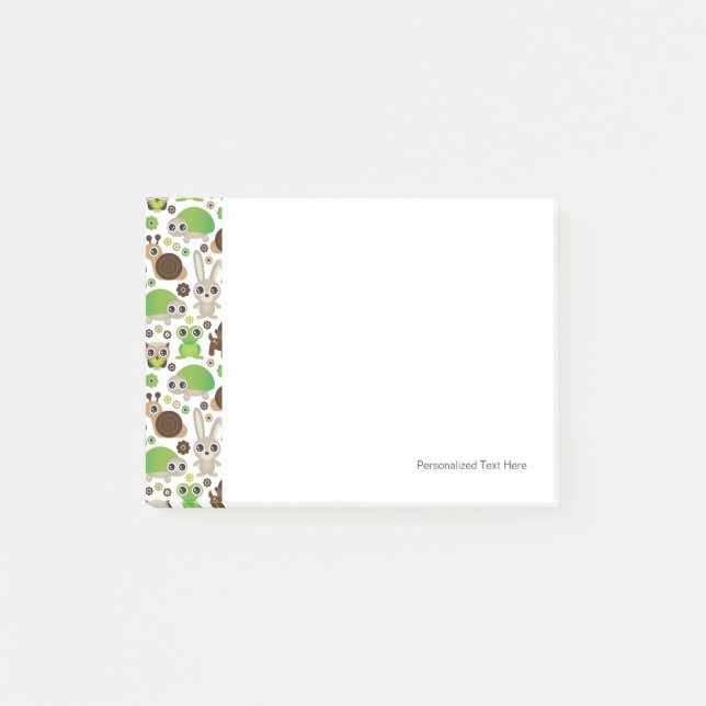 deer turtle bunny animal wallpaper post-it notes (Front)