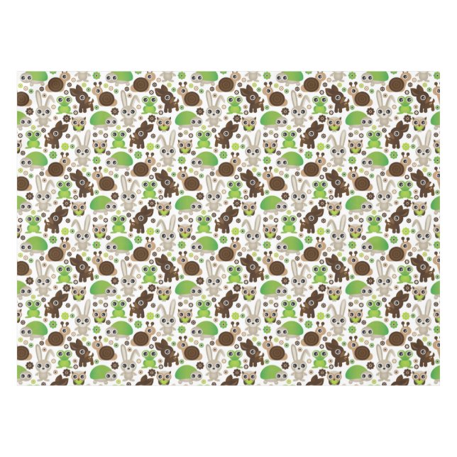 deer turtle bunny animal wallpaper tablecloth (Front (Horizontal))
