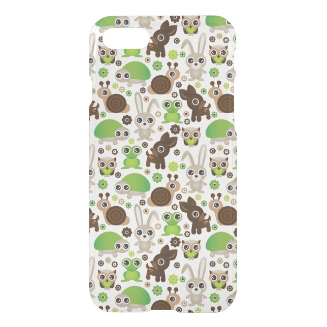 deer turtle bunny animal wallpaper uncommon iPhone case (Back)
