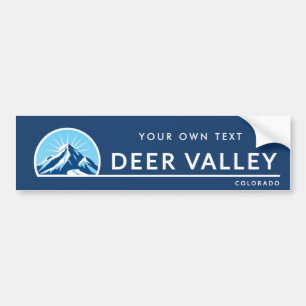 Deer Valley Colorado mountain ski resort Bumper Sticker