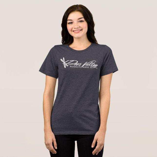 Deer Valley Dragonfly Retro Design  Tri-Blend Shirt (Front Full)