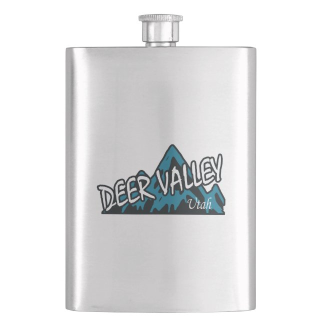 Deer Valley Mountains Flask (Front)