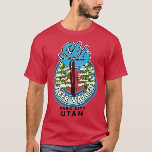 Deer Valley Park City Utah Ski T_Shirt
