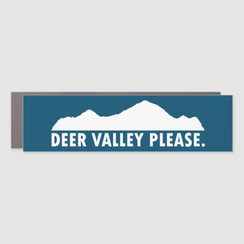 Deer Valley Please Car Magnet