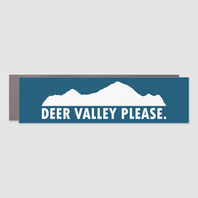 Deer Valley Please Car Magnet (Front)