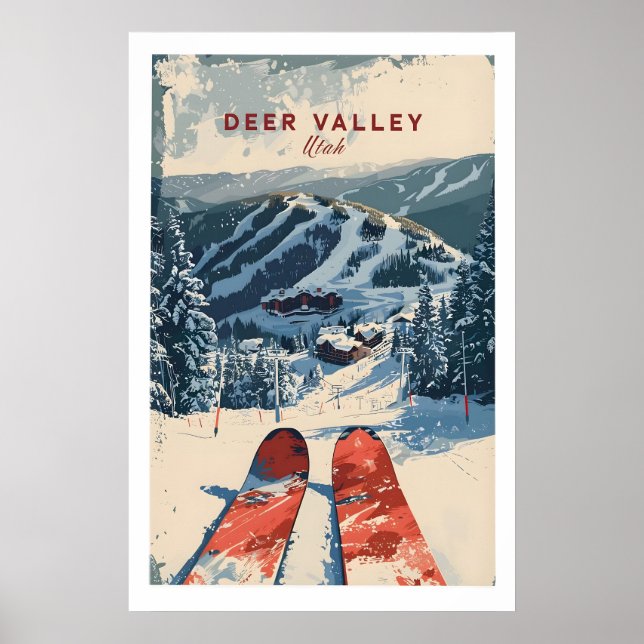Deer Valley Ski Poster 1 (Front)