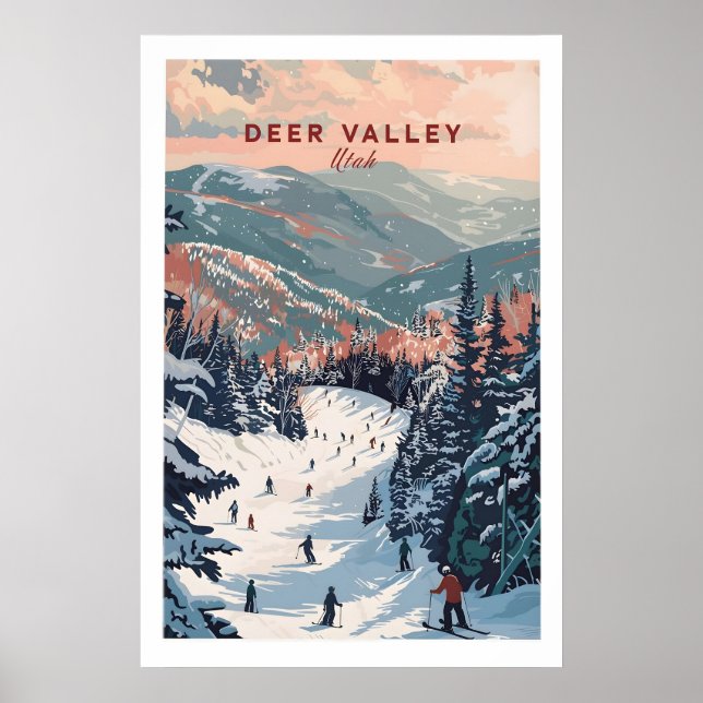 Deer Valley Ski Print - Utah 1 (Front)
