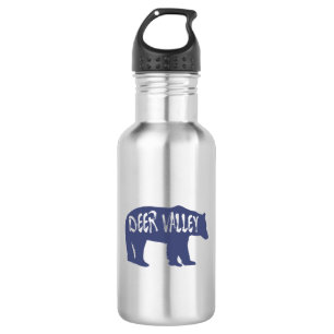 Deer Valley Utah Bear Stainless Steel Water Bottle