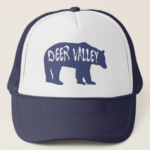 Deer Valley Utah Bear Trucker Hat