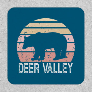 Deer Valley Utah Retro Bear Patch