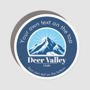 Deer Valley Utah ski area keepsake bumper Car Magnet
