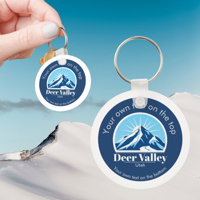 Deer Valley Utah ski area keepsake  Keychain (Creator Uploaded)