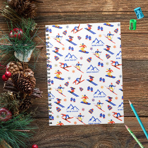 Deer Valley Utah Wasatch Ski Snowboard Pattern Notebook
