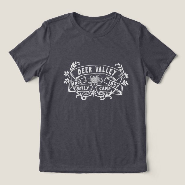 Deer valley Vintage Merch Tri-Blend Shirt (Design Front)