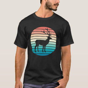 Deer Vintage Animal  Retro Hunter Animals Deer Hun T-Shirt