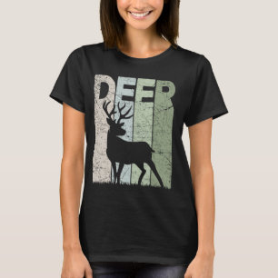 Deer Vintage Deer Hunting Retro Deer Hunt Deer Gra T-Shirt