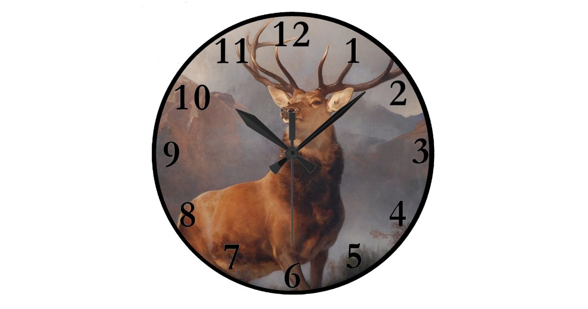 Deer Wall Clock | Zazzle.com