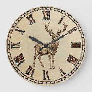  Deer Wall Clock – Woodland Wildlife Art