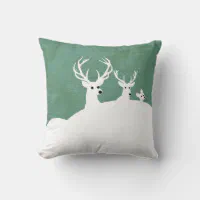 Primitive Country Christmas Tree Throw Pillow by Artsy Mouse