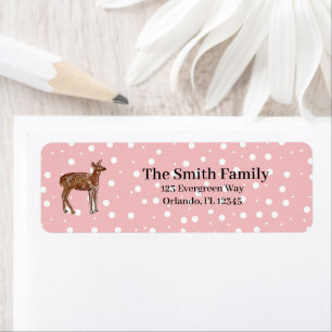 Deer Wilderness Illustration Return Address Label