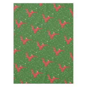Deer Winter Holidays Baby Jersey Bodysuit Tablecloth