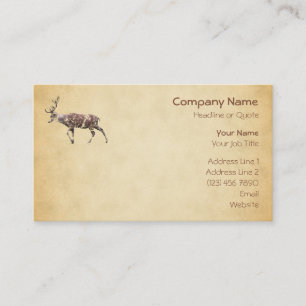 Deer with a Grungy Look Business Card
