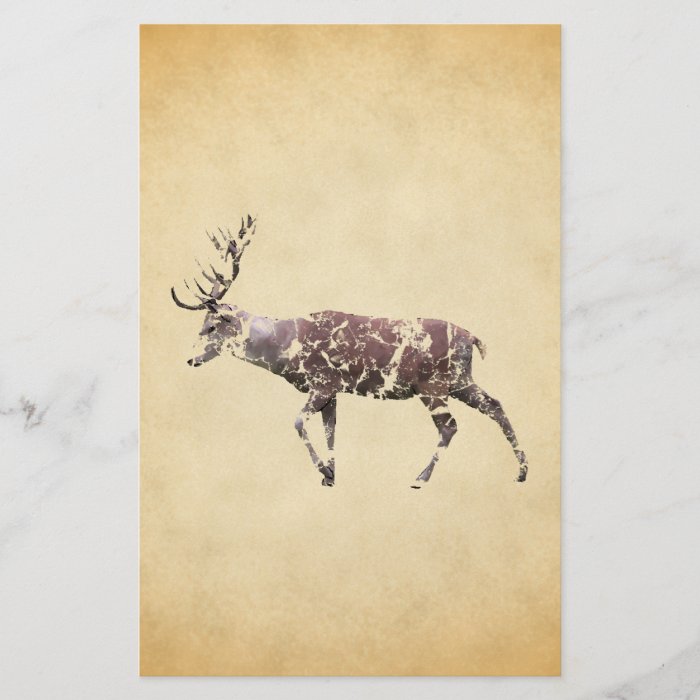 Deer with a Grungy Look Full Color Flyer