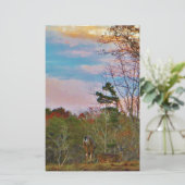 Deer with a Pink blue sky (Standing Front)