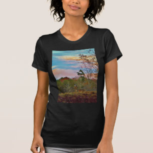 Deer with a Pink blue sky T-Shirt