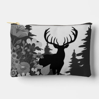 Deer with Big Rack Out of Forest  Accessory Pouch